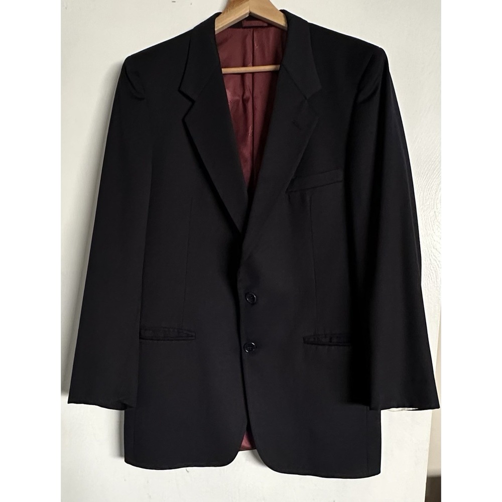 VTG Givenchy Gentleman Blazer Mens 40R Wool Sport Coat Chequers LTD Classic READ